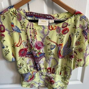 Maeve by Anthropologie Silk Blouse Size US 0